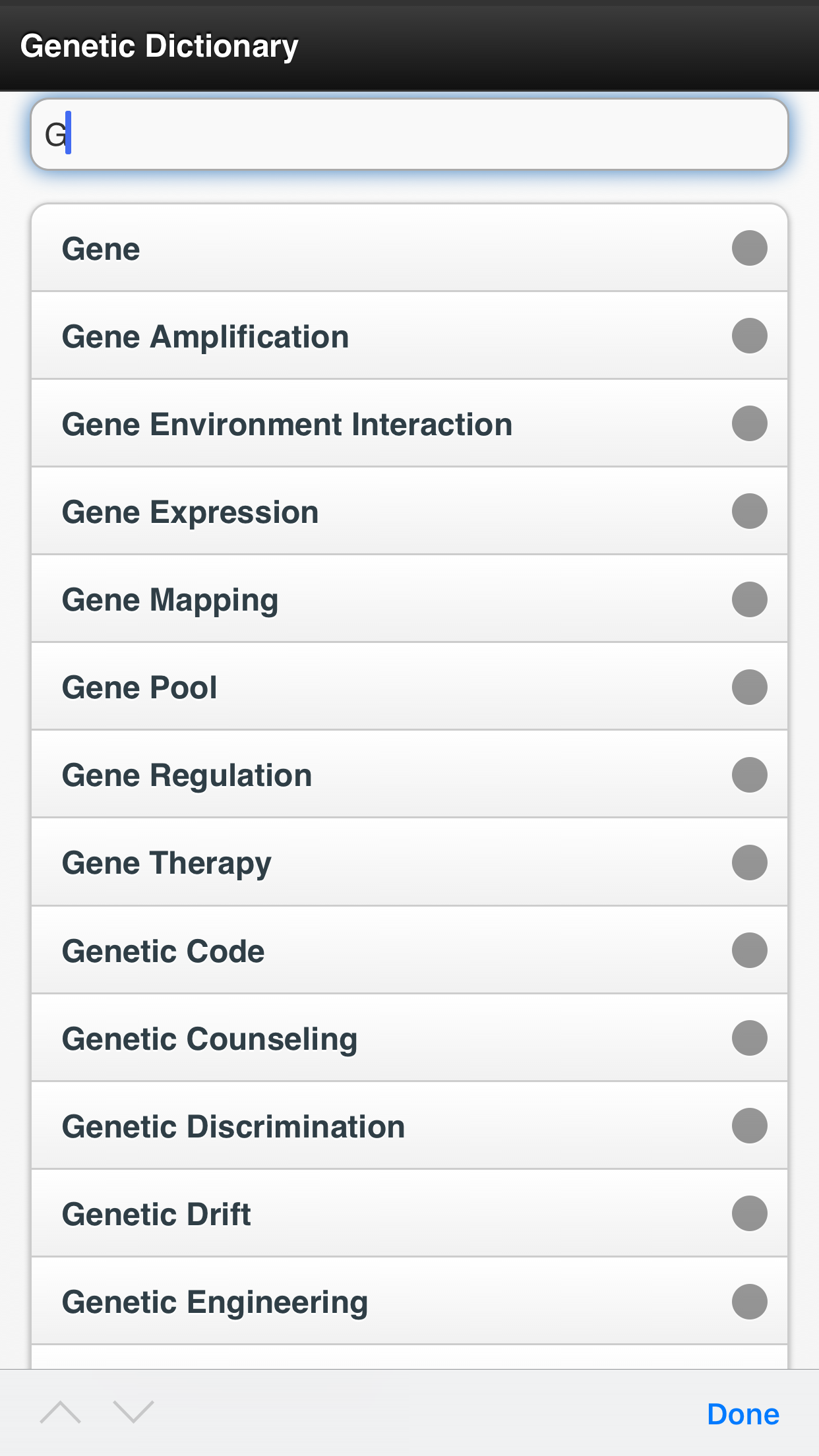 Genetics Dictionary Offline Free