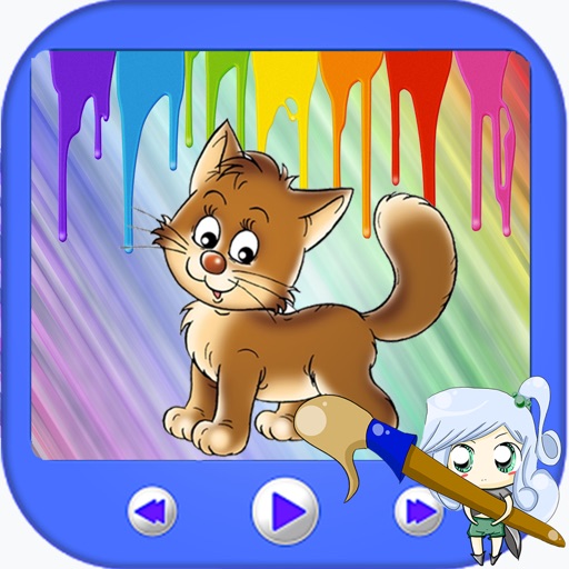 Paint Cat Kids Smart Version iOS App