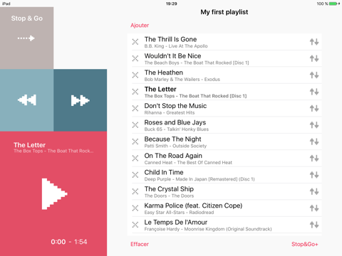 Screenshot #5 pour Stop&Go Music Player