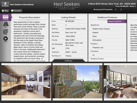 Nest Seekers Intl for iPad screenshot 4