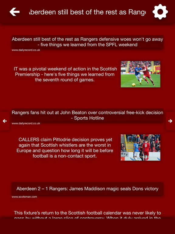 Screenshot #6 pour All The News - Aberdeen FC Edition