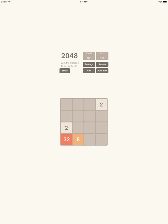 Screenshot #4 pour 2048 tile number puzzle math game
