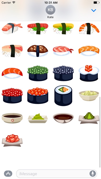Sushi Stickers for iMessage #4