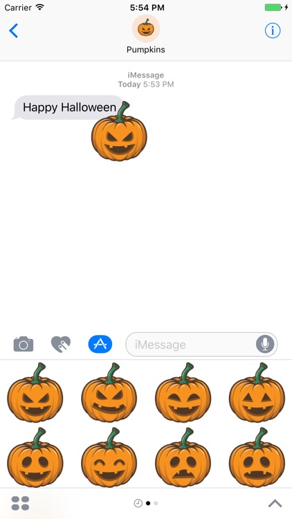 Pumpkins - Halloween stickers for iMessage