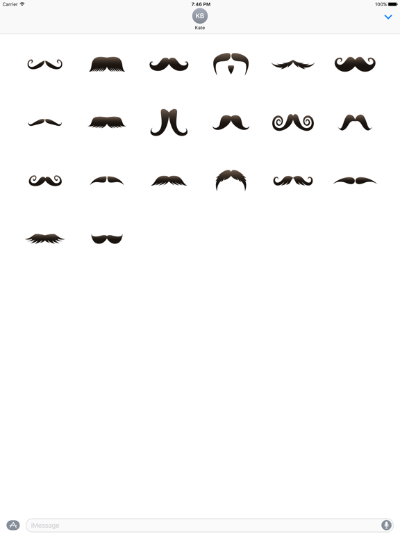 Screenshot #4 pour Moustache Photobomb Stickers for November