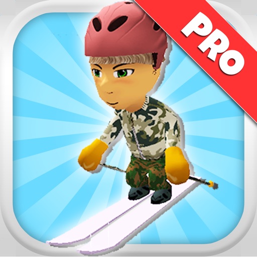 A Downhill Snow Skier: 3D Mountain Skiing Game - Pro Edition icon