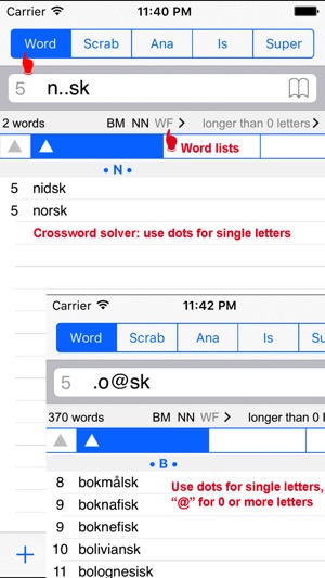 Norsk Words Finder/Norwegian
