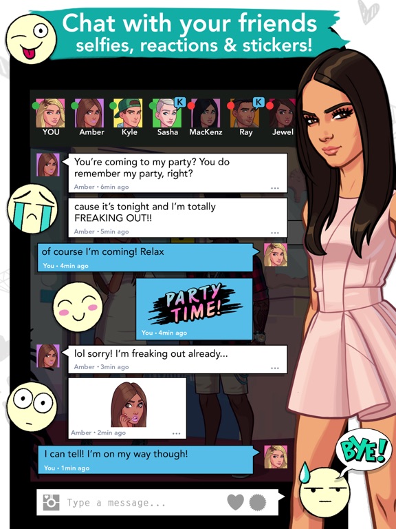 Screenshots of Kendall and Kylie for iPad