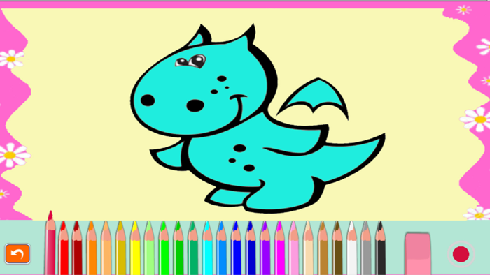 Cartoon Coloring Learning Book for kids