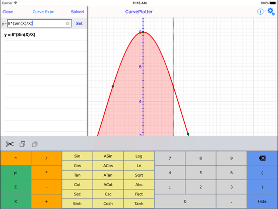 Screenshot #5 pour Calculatrice de courbe graphiq