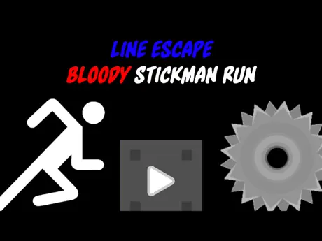 Line Escape - Bloody Stickman Run Free