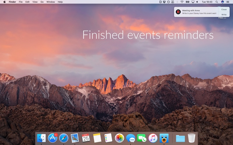 Screenshot #2 pour Diarey: simple menu bar diary