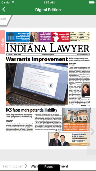 Screenshot #3 pour The Indiana Lawyer