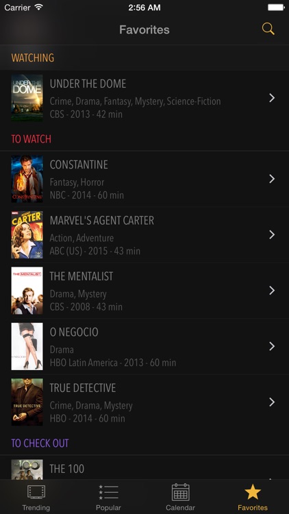 Seasons - TV Shows Tracker