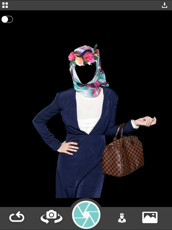Screenshot #4 pour Hijab Flower Crown Photo Montage