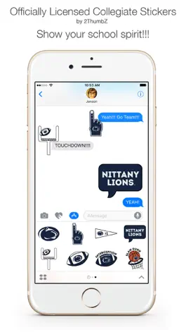 Game screenshot PennState University Stickers for iMessage mod apk