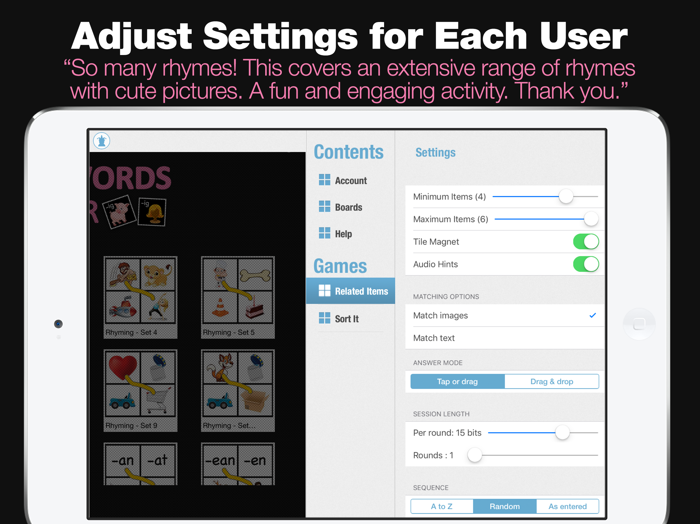 Rhyming Words Center screenshot 9