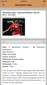 Sportwetten Tipps der Wettbasis screenshot