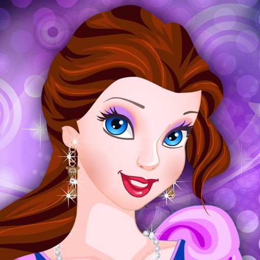 Cartoon Princess Beauty Salon Icon