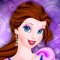 Dress up a princess from your favorite cartoons in the beauty salon