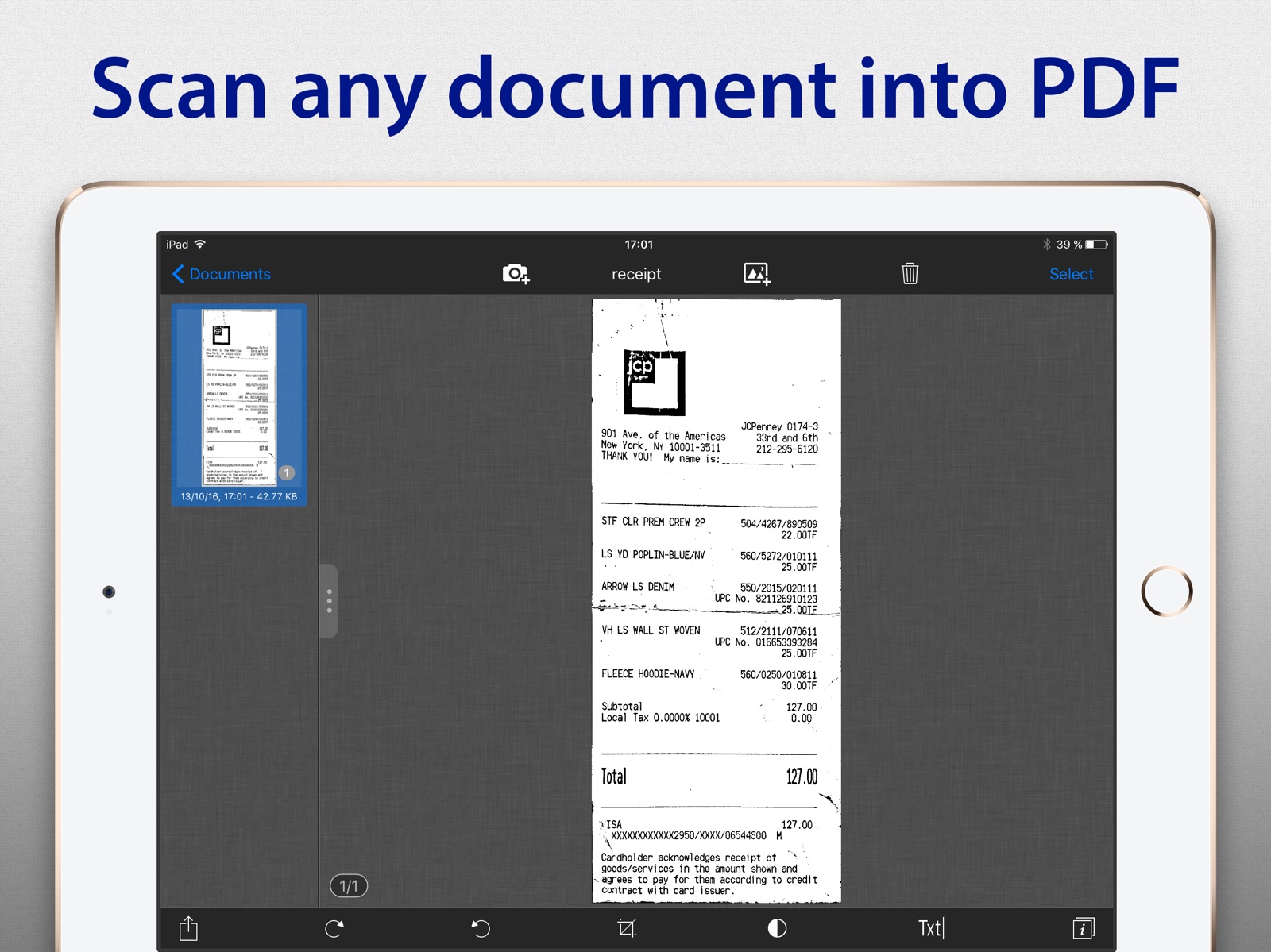 SharpScan Pro: OCR PDF scanner ipad screenshot 3
