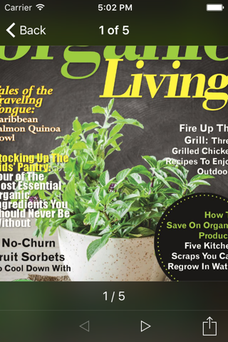 Organic Living Magazine screenshot 2