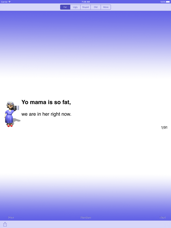 Screenshot #5 pour Best Yo Mama Jokes - LITE