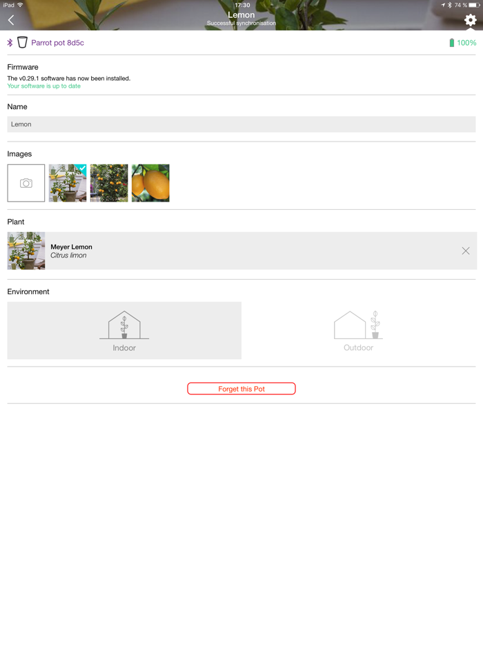 Parrot Flower Power Tablet