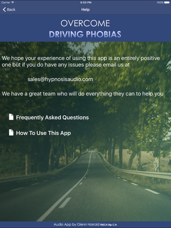 Screenshot #6 pour Overcome Driving Phobias Hypnosis by Glenn Harrold