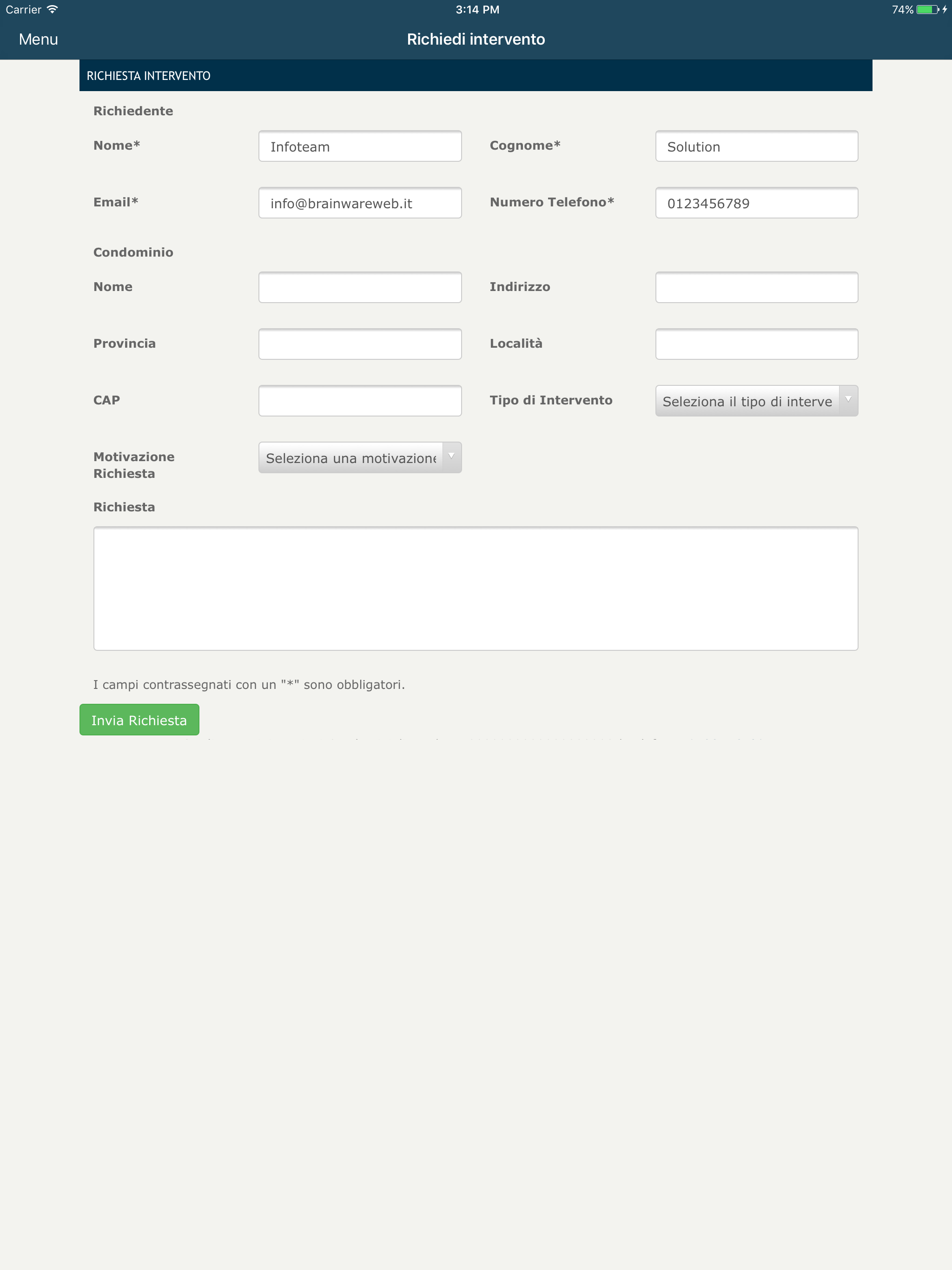 BrainWare Web - Condomini screenshot 6