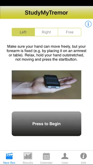 StudyMyTremor iPhone Ekran Görüntüsü 1