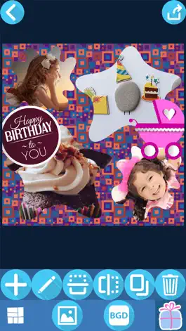 Game screenshot Birthday Picture Collage Maker – Cute Photo Editor hack