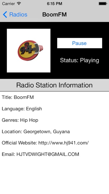 Guyana Radio Live Player (Georgetown / English) screenshot-3