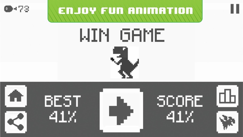 Jura Runner - The Jumping Chrome Dinosaur Game official gameplay screenshot 7