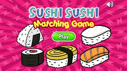 Find the pair sushi-free matching games for kids app screenshot