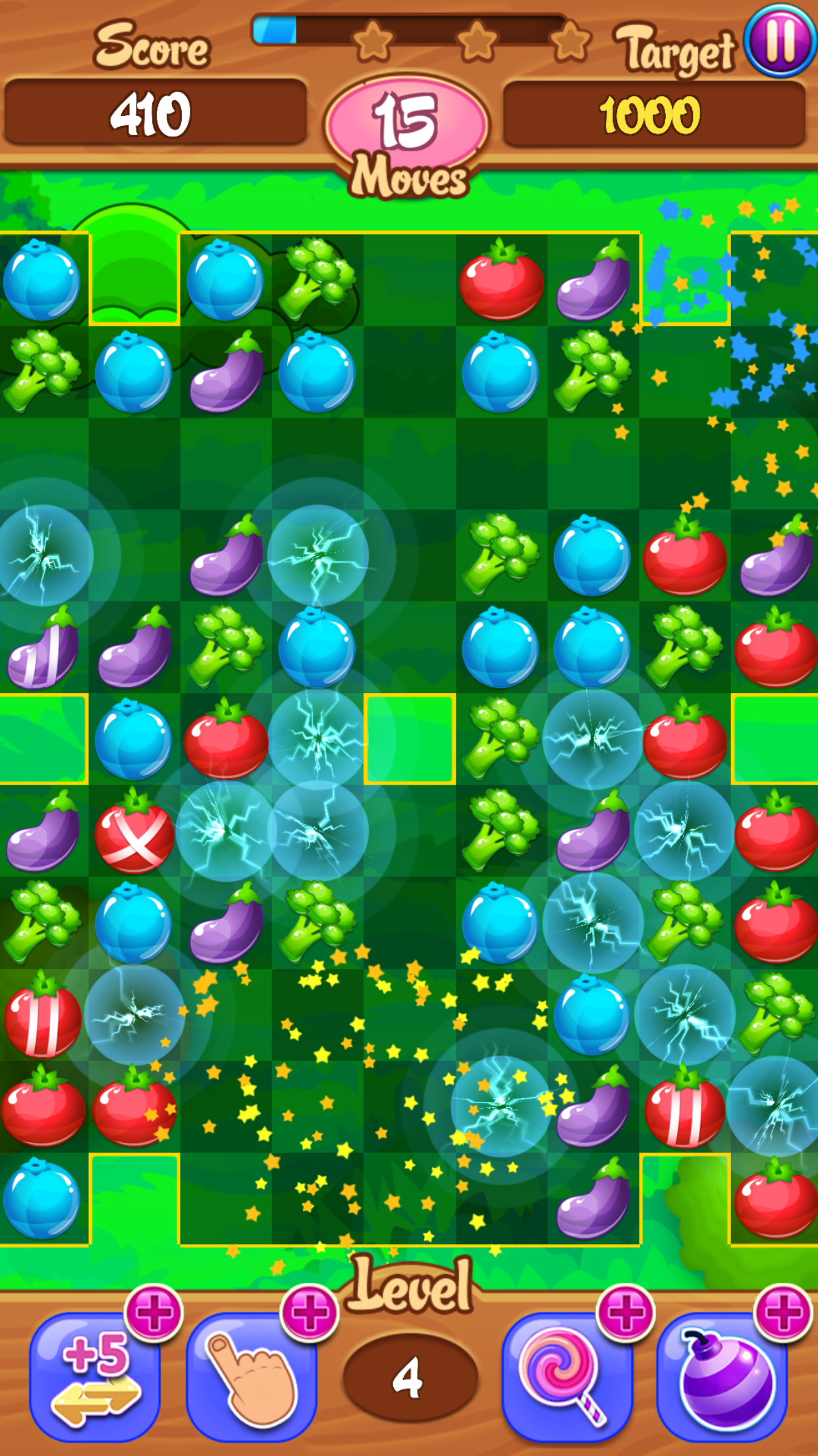 Farm King - Vegetable Match 3 Game