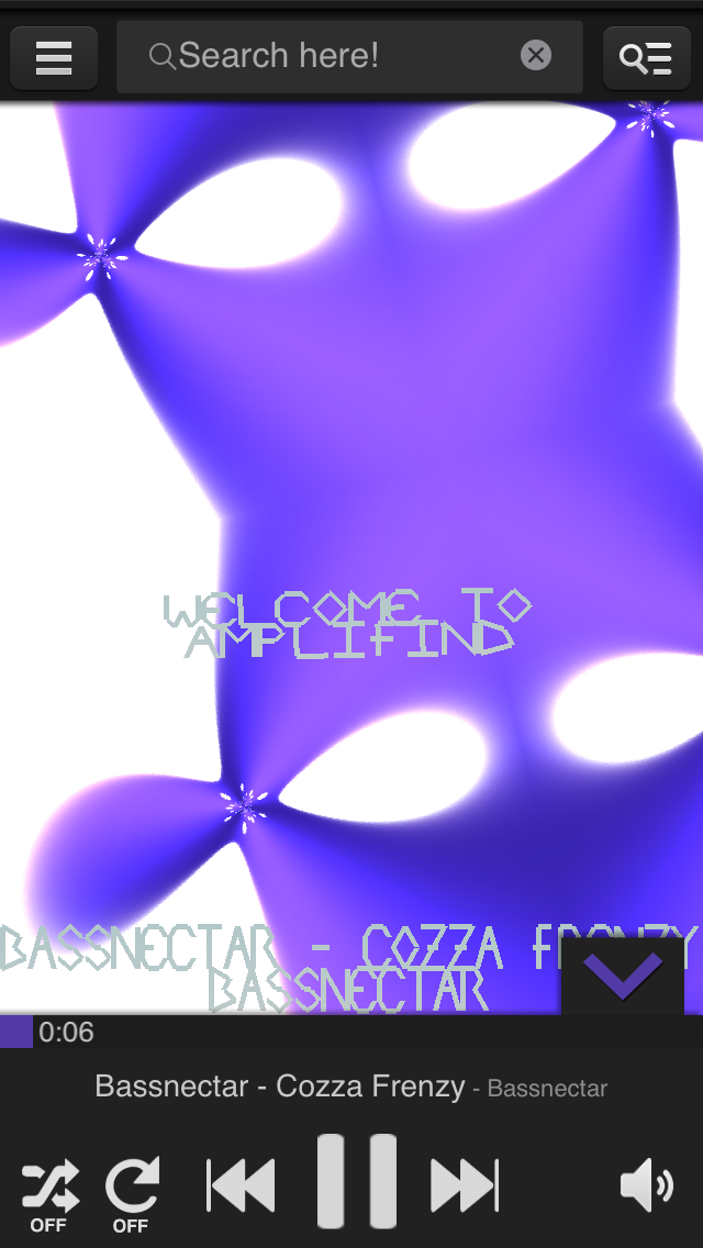 Screenshot #3 pour Amplifind Musique Lecteur and Visualiseur