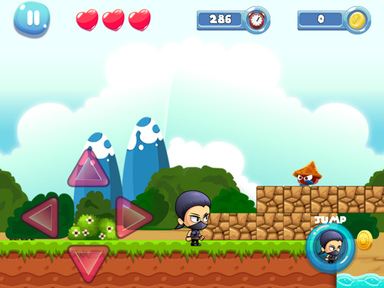 ninja jungle adventure 8 year old games iPad screenshot