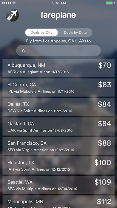 Screenshot #1 pour Fareplane - Find Cheap Flights