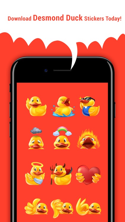 Rubber Ducky Stickers: Desmond Duck