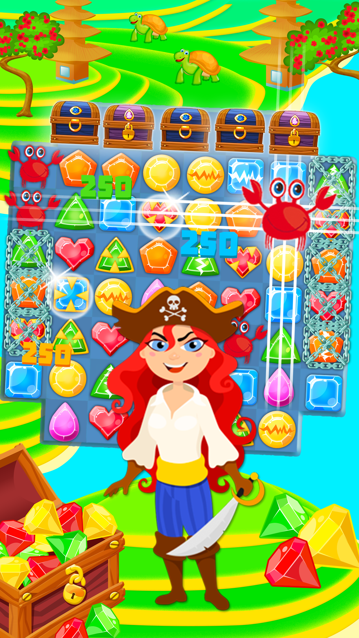 Sea Pirate: Match-3 screenshot 4