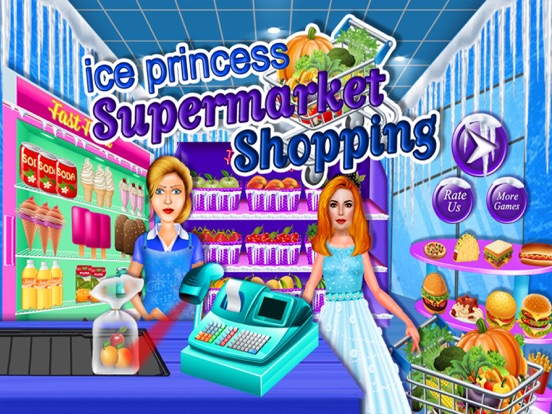 Screenshot #5 pour Glace princesse supermarché Shopping – Simulateur de supermarché fille d’épicerie & caisse enregistreuse magasin