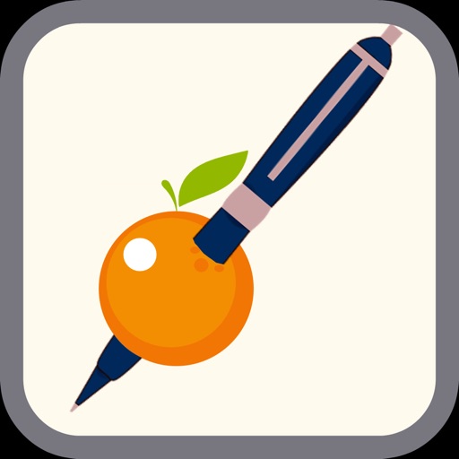 Orange Pen Icon