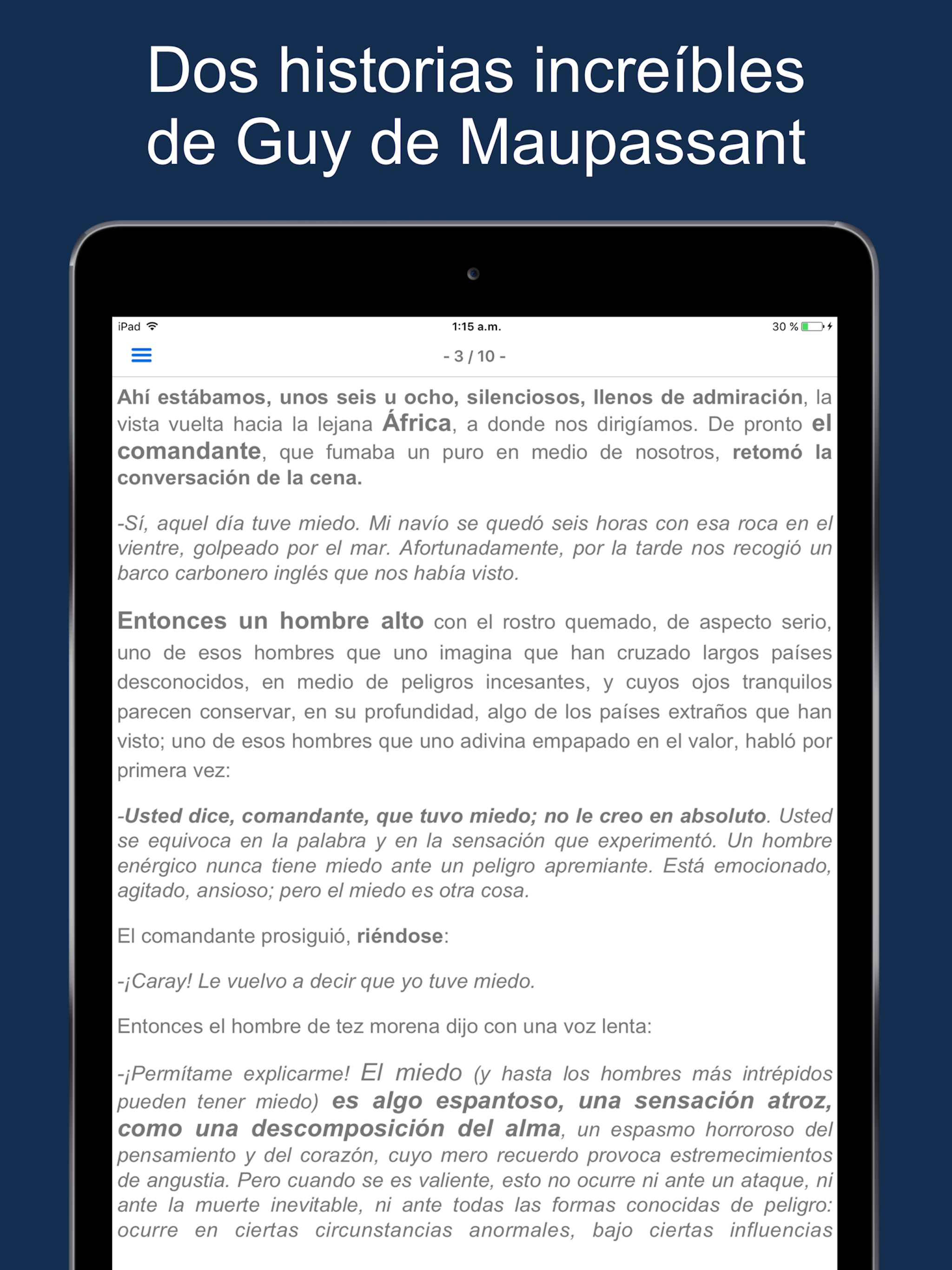 Audiolibro: El miedo