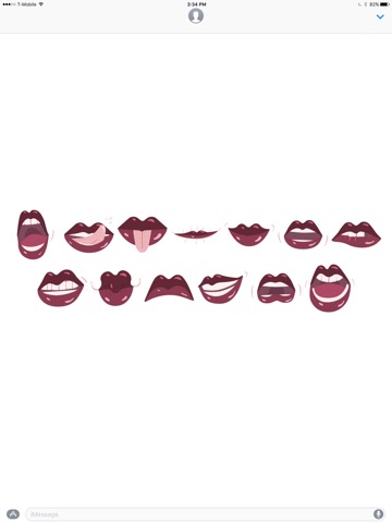 Lush Lips stickers by donnaeのおすすめ画像1