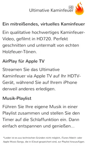 Screenshot von Das Ultimative Kaminfeuer In HD Für Apple TV auf dem iPhone 2