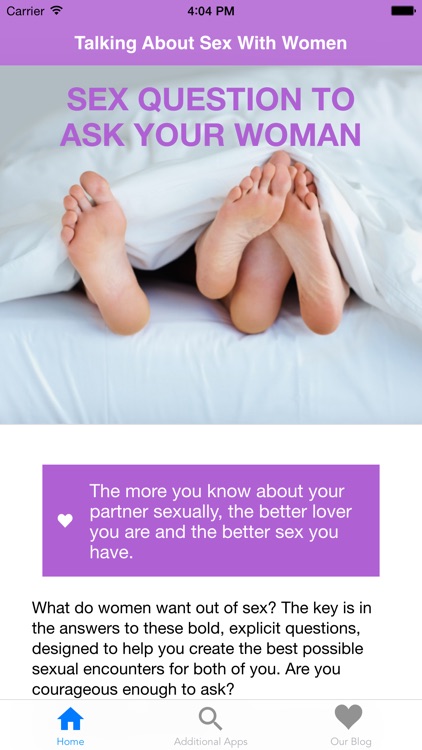 Sex Questions To Ask Women
