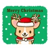 Merry Christmas Corgi Stickers