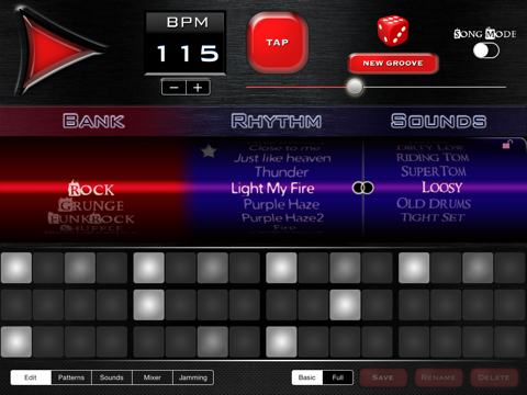rock drum machine lite ipad capturas de pantalla 1