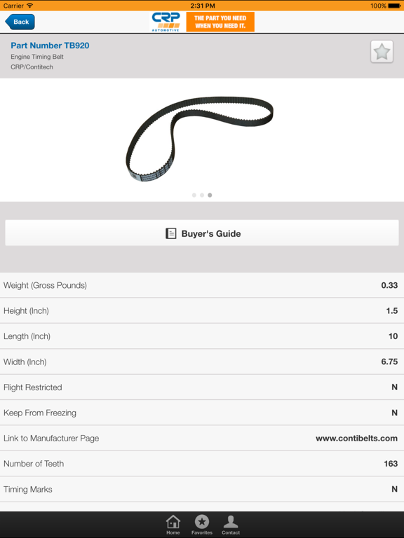 Screenshot #6 pour CRP Automotive Mobile